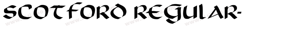 Scotford Regular字体转换
